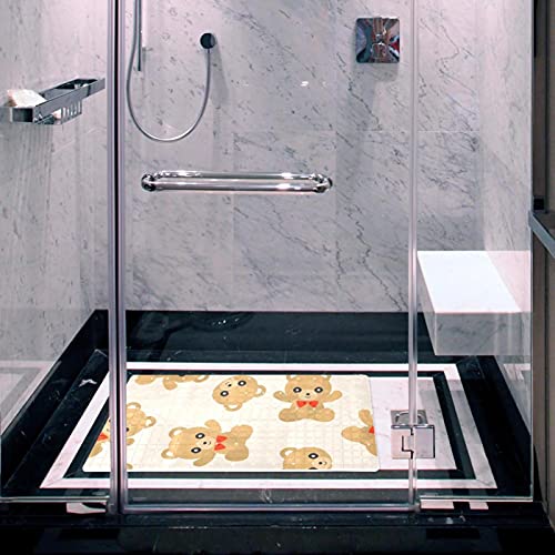 Tapis de douche antidérapant baignoire bébé senior lavable machine à ventouses - 6