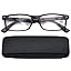 Black Glasses With Hard Case