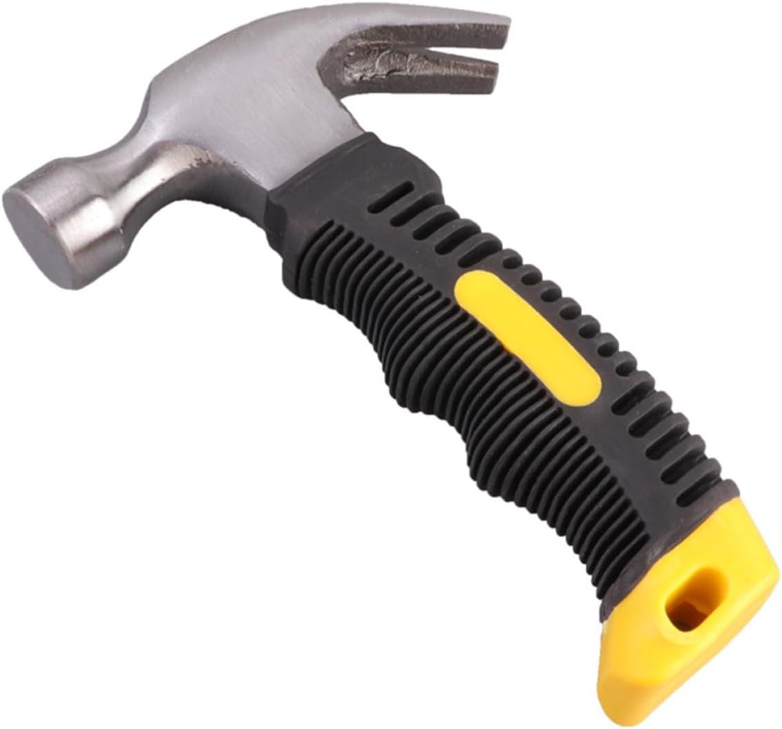 Garneck Compact Carbon and Head Plastic, Anti-skid Handle Claw Hammer for Wear-resistant Sturdy Portable Hammer for Nail Driving Home Use Household Projects