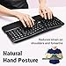 RVP+ Wireless Ergonomic Keyboard with 2.4G USB Connectivity, Split Keyboard, Natural Typing, Easy-Switch, Compatible with Multi-OS, Windows/Mac, Stain-Resistant Matreial