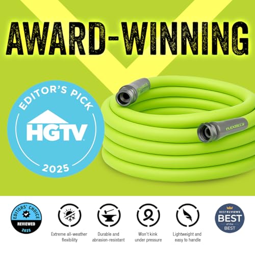 Flexzilla Garden Hose 5/8 in. x 100 ft., Lightweight All-Weather Water Hose, Durable and Flexible, Leak-Free Connections - Additional View