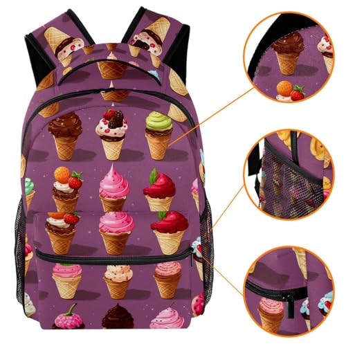 Sac à dos pour école intermédiaire multicolore durable 29.4x20x40cm - 3