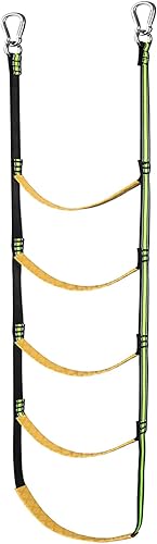 Miniatura 10 de Escalera de cuerda de barco de 5 escalones, escalera portátil de cuerda para barco y extensión de cuerda de pesca para barcos inflables, kayak, canoa