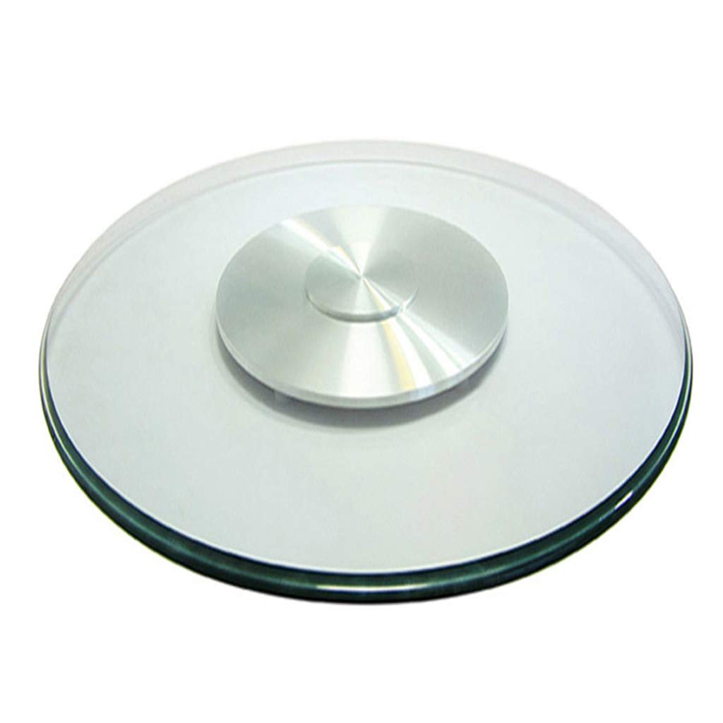 Plateau de service rotatif en verre pour faciliter les repas