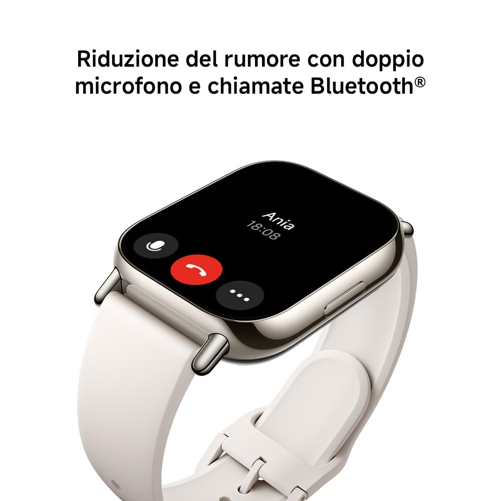 Xiaomi Redmi Watch 5 Lite, Smartwatch con display AMOLED 50mm, GNSS integrato, Chiamate Bluetooth, Autonomia 18 giorni, Resistenza Acqua 5ATM, Monitoraggio Salute e Sonno, 150+ modalità Fitness