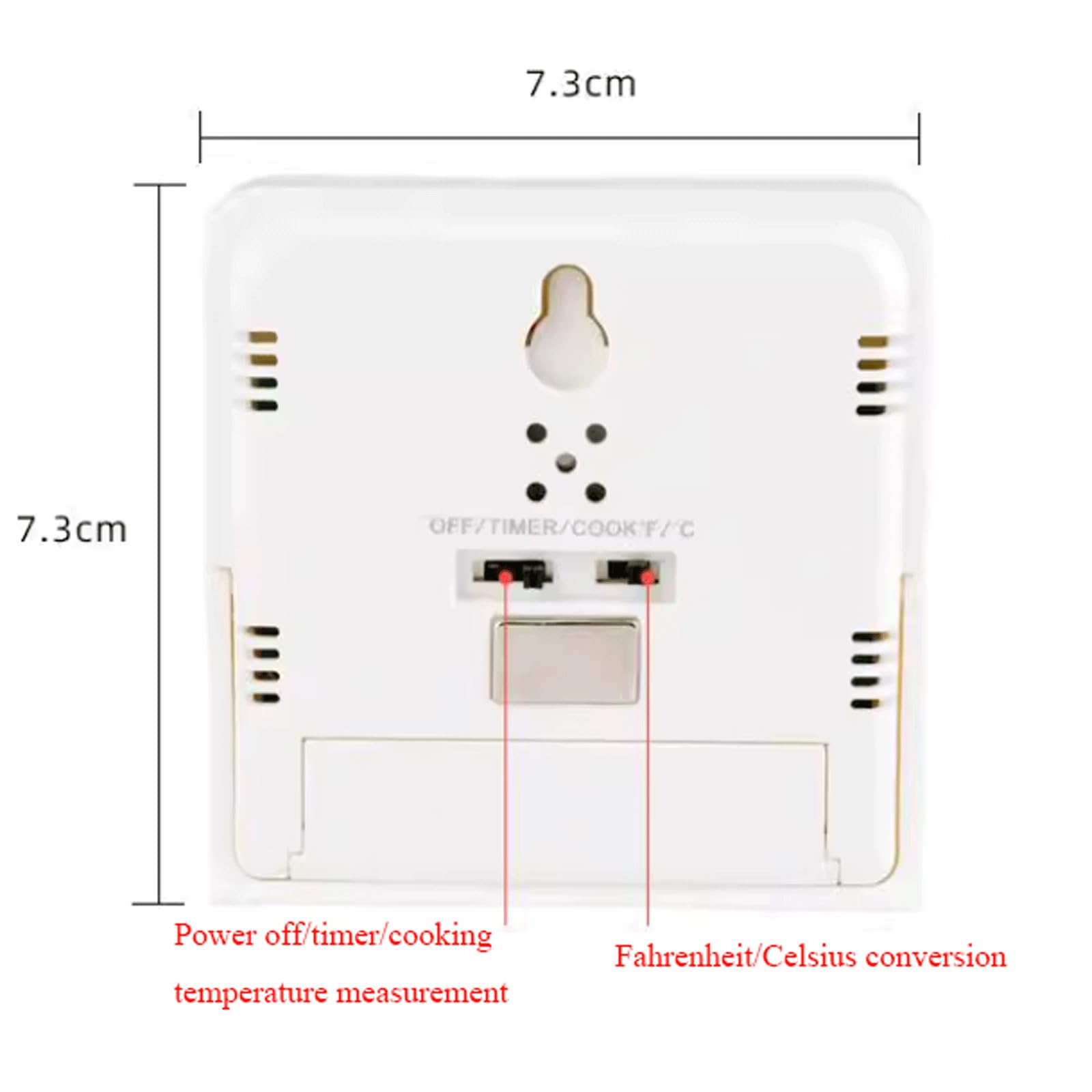 KRILLIQ Gadgets de Cocina Sonda Termómetro para Alimentos Termómetro electrónico con sonda de Metal Termómetro Digital para Carne para Asar