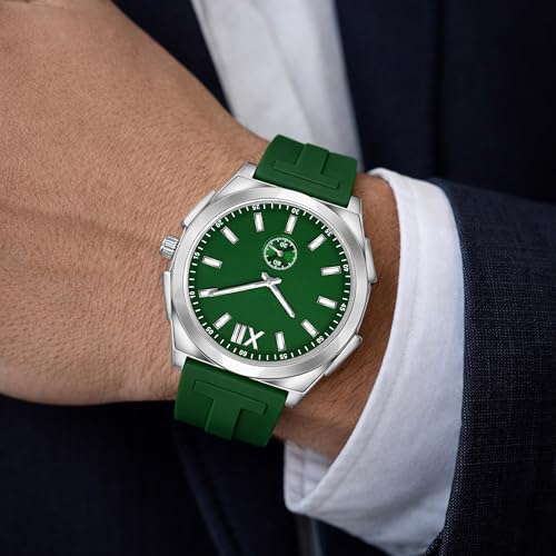 Image of styledose Men's Watch Analog Quartz with Chronograph & Silicone Strap -Casual & Formal Wrist Watch for Men