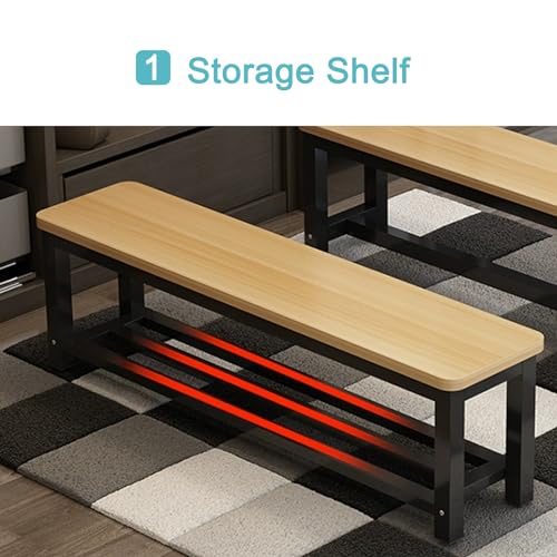 Banc avec rangement à chaussures pour organiser une entrée étroite de 61cm
