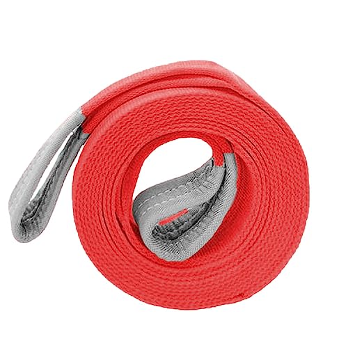 Sapan Polyester Spanzet, Kırmızı Sağlam Yük Kaldırma Taşıma İndirme Halat, 4 Metre, 5 Ton