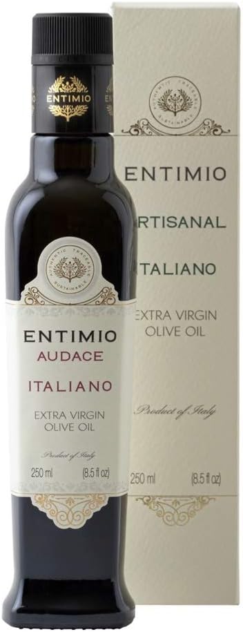 Entimio Audace | Organic Extra Virgin Olive Oil from Tuscany, Italy | 2020 Harvest Italian Olive Oil | Peppery Finish, Healthy Bitterness | High in Polyphenols | 8.5 fl oz