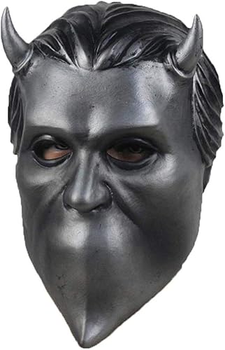 NECHARI Máscara de Ghouls sin nombre, fantasma de metal pesado Doom Hard Rock Band Casco Halloween Cosplay Prop Sé el primero en opinar sobre este