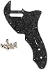 Guitar Thinline Pickguard Plate with Screws Re-issue Guitar Part Fit 69 Telecaster Thinline Black Pearl