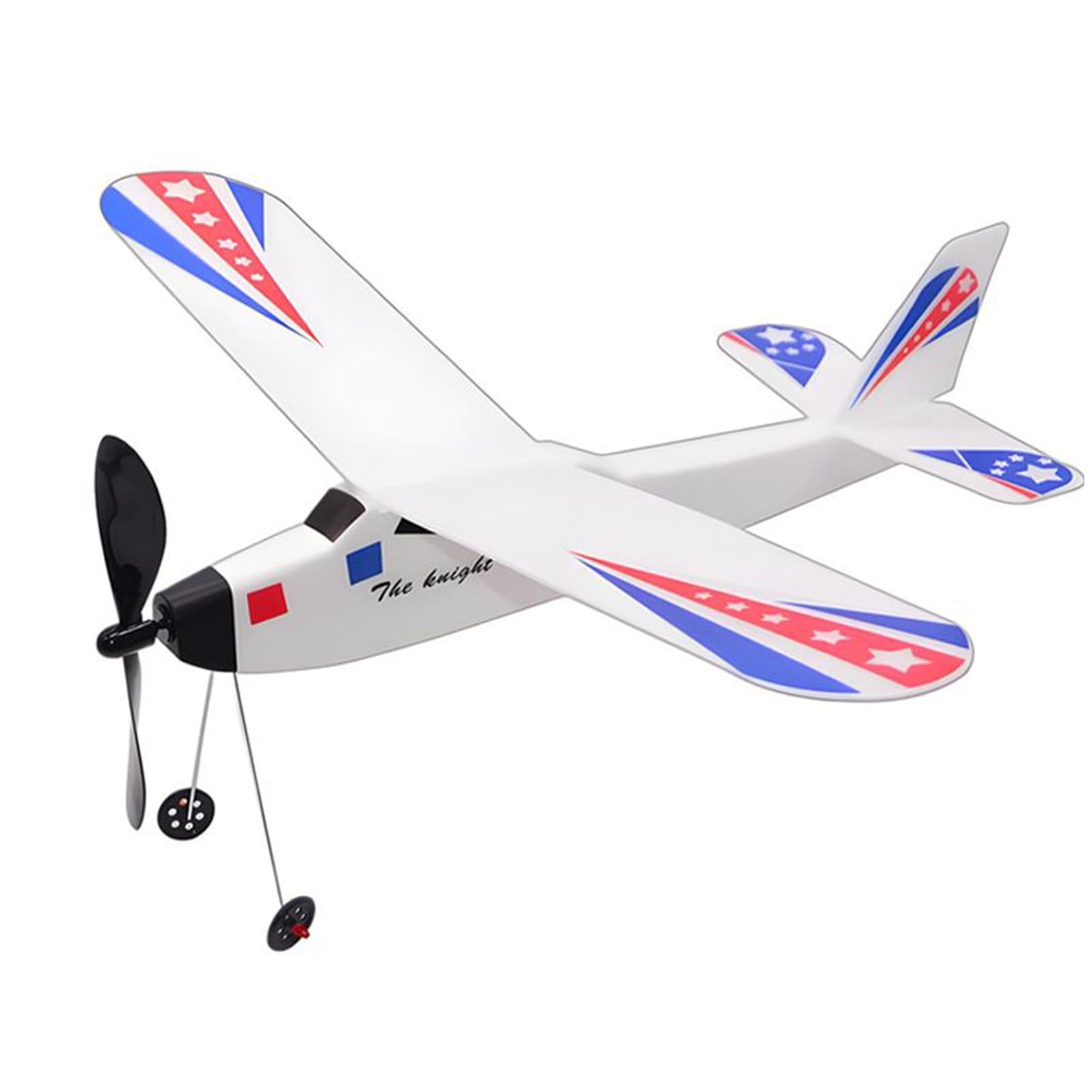 Generisch Aeroplani di gomma - Modello di aereo aereo azionato con elastico,Giocattoli di aereo per bambini adulti attività all'aperto