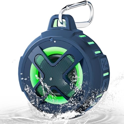 XLEADER Przenośny głośnik prysznicowy Bluetooth niebieski