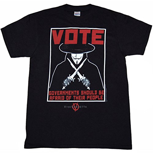 Changes V for Vendetta Vote T-Shirt-XX-Large Black