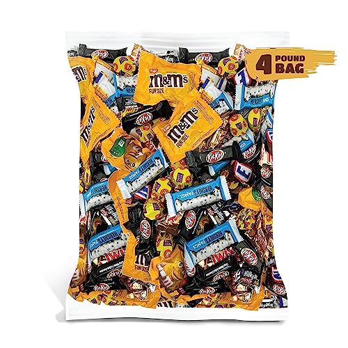 Chocolate Candy Assortment Hershey's Fangs, Reesescups, Snickers, Twix, Kitkat Bars, Variety Pack 4 Pounds #TOP3