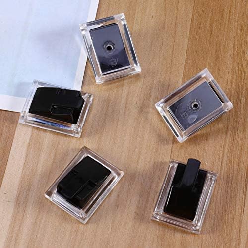 SUPVOX 5pcs Acrylic Jewelry Ring Display Stand Fingers Ring Display Holder Showcase (Black)
