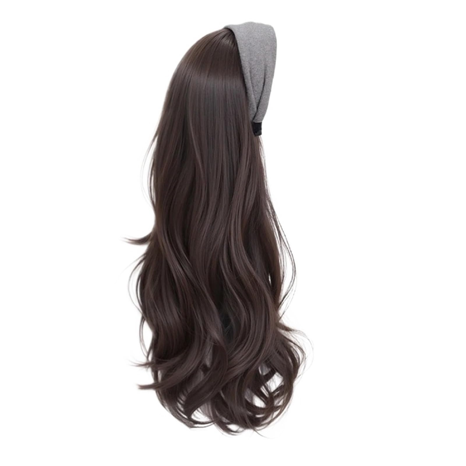 1pc Sintetico Donna Elegante Grigio Casual Caldo Fasce For Capelli Turbante Bandana Accessori For Moda Parrucca Fascia Onda Riccia(897-4)