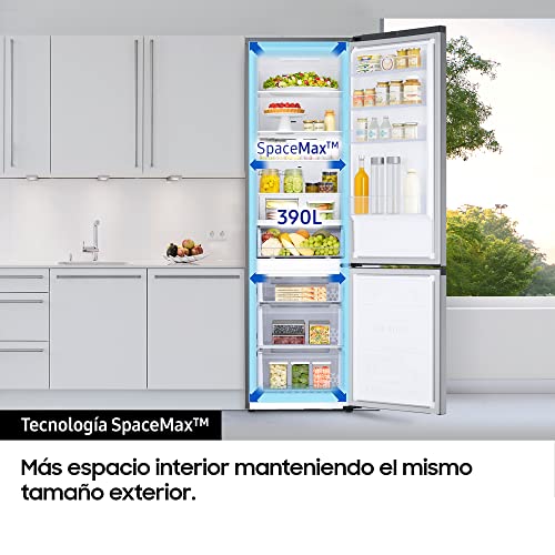 Samsung-RB38T675DSA-Frigorifico-Combi-2M-Inox-de-390-L-Tecnologia-SpaceMax-All-Around-Cooling-No-Frost-Optimal-Fresh-y-Humidity-Control