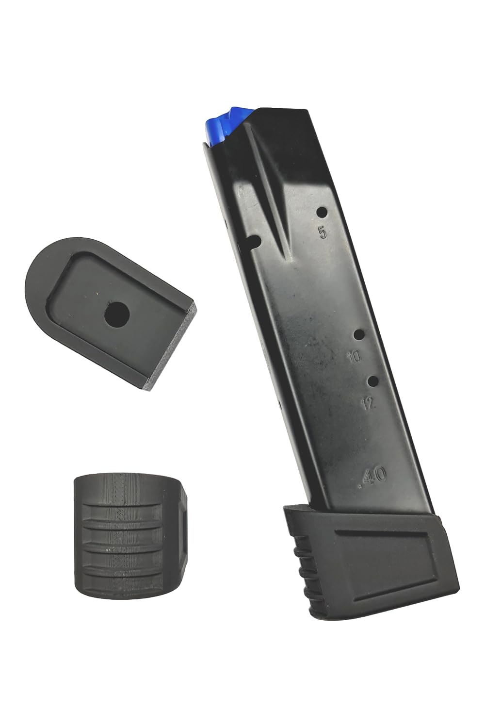 VlaMiTex MB-9 Set of 2 x Extended Magazine Base for CZ P-10 / CZ P-07 / P-09 Magazines (Black, Ambidextrous)