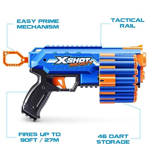 Lancador X-shot Insanity Maniac Pistol 24 Dardos