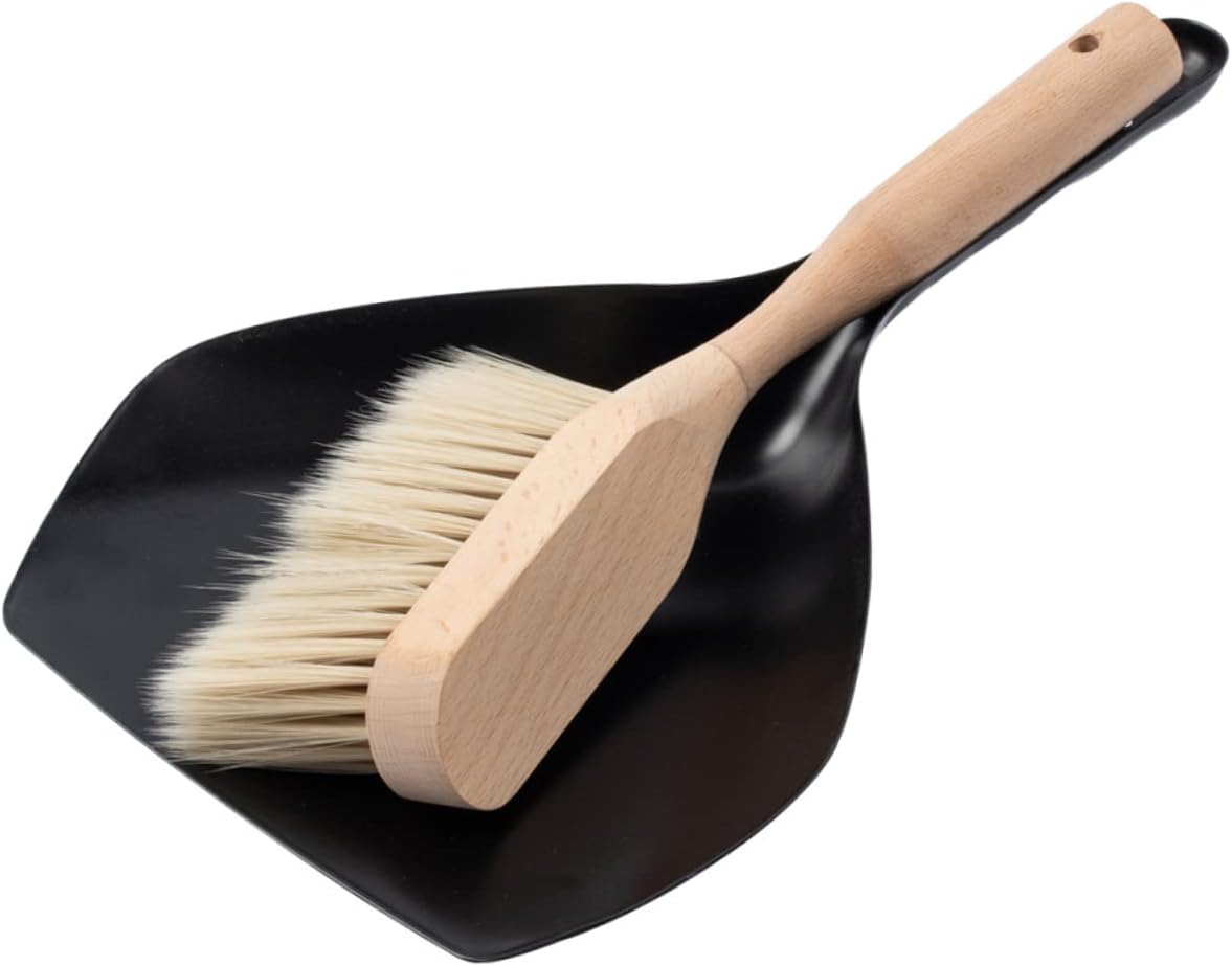 FOMIYES 2 Sets Desktop Broom Small Broom and Dustpan Portable Whisk Broom Dustpan and Broom Multi-Function Whisk Broom Hand Brush Dust Brush Mini Broom Household Dust Pan Broom Dustpan, 32X21.5X5CM