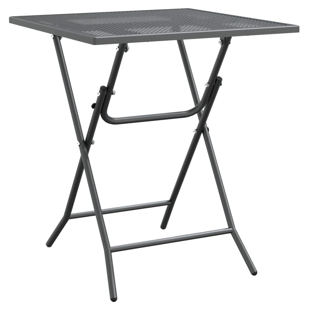 Set di mobili da giardino per terrazze, mobili da balcone, 5 pezzi, grigio antracite