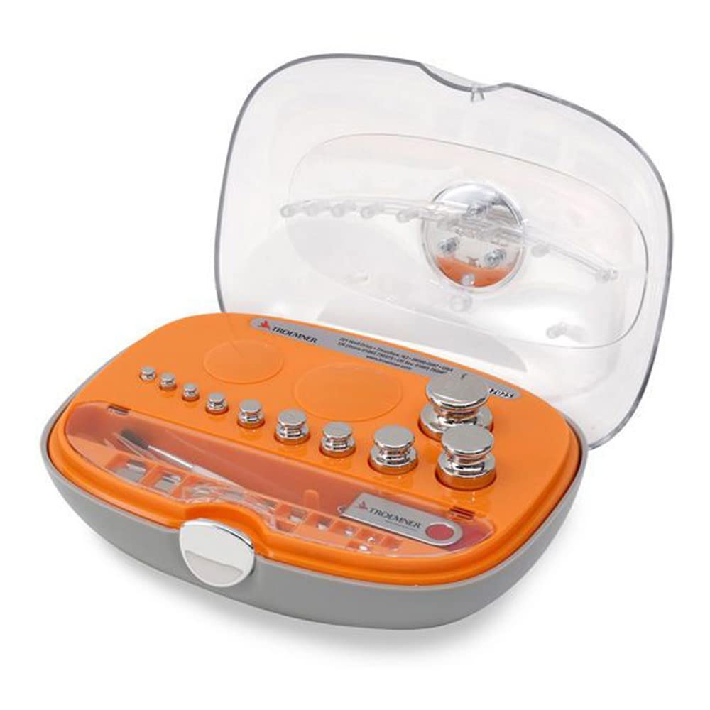 TROEMNER 7441-E2W OIML Precision Class E2 Weight Set with NVLAP Accredited Certificate, 5 g to 1 mg Capacity