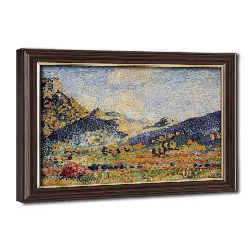 Impression sur toile Henri Edmond Cross Mauresques pour salon 20x30cm