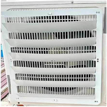 Outdoor Air Conditioner Cover Bracket & Deflector Grille - Galvanized Steel Baffle for Condenser Vent Protection, Anti-Direct Blowing, Weatherproof Heating & Cooling Accessory