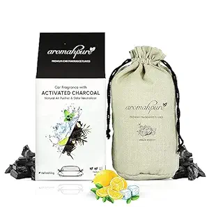 Aromahpure Premium Home Perfume Flakes with Activated Charcoal | Air Purifier with Fresh Fragrances | Virgin Mojito - Mojito | 100 gm | Home Air Freshener | Use in Home, Kitchen, Wardrobe