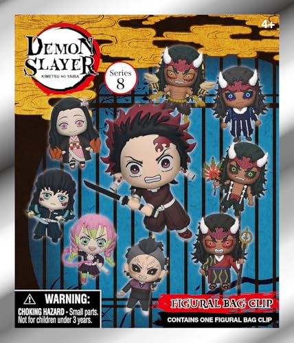 Demon Slayer Series 8 5 Collectible Bag Clip Blind Bag (ONE Random Figure) Anime Character Keychain/Backpack Accessory | Official Licensed Merchandise