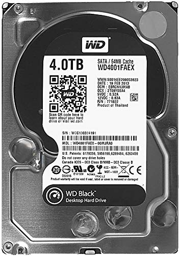 Disque dur SATA WD 4 To 7200 tr/min interne pour PC et stockage interne