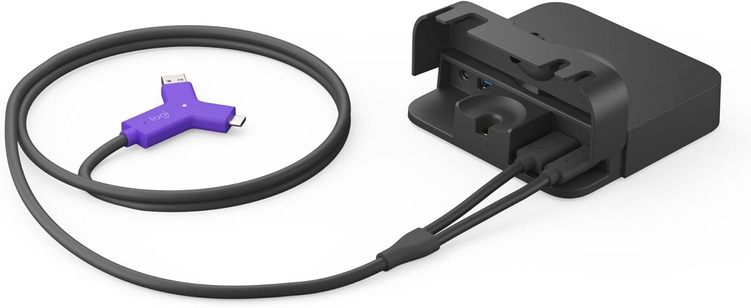 Logitech Swytch - Concentrateur (hub) - 2 x HDMI + 1 x SuperSpeed USB + 2 x USB-C - de Bureau