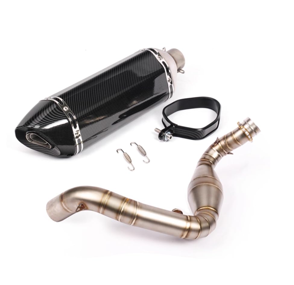 Amazon | FIRECARP バイク用 フルエキゾーストパイプ スリップオン