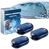 GFRGFH Car Deicer, Solar Snow Removal Device with Compact Style, A Must-Have in Winter, Windshield Snow Removal Instrument for Both Indoor & Outdoor Use (3ps)