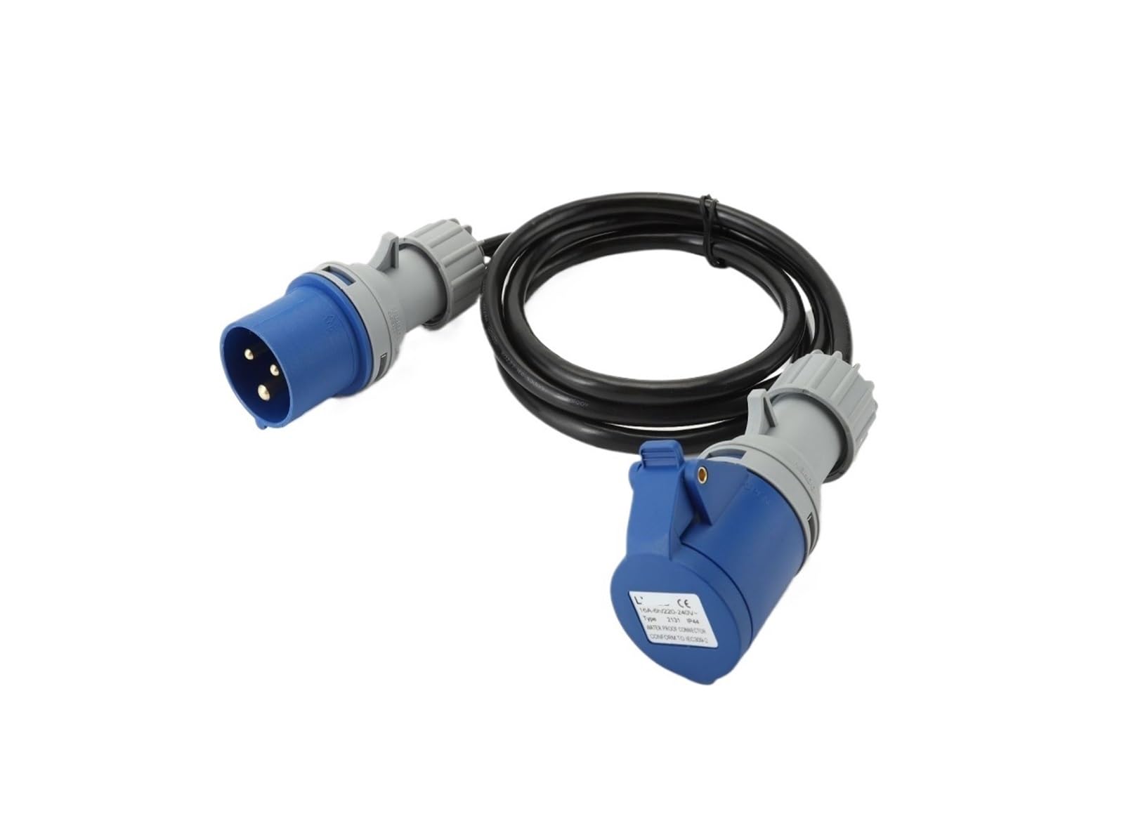 Juego de enchufes industriales de alta conductividad LX-013N-16A con toma de 220V
