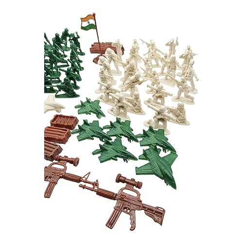 KASBA Plastic Military Base Soldiers Army Toys Infantry Set, Learning and Education Toys for Kids Small Size , Home Decor Mini Toys , Birthday Gift for Childrens