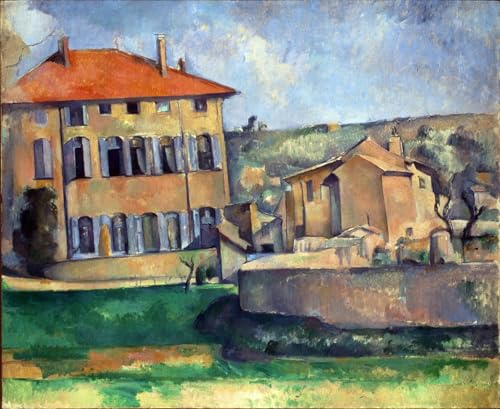 Impression Toile Cézanne Ferme à De Bouffan Art Portrait Grand Format 60x90cm