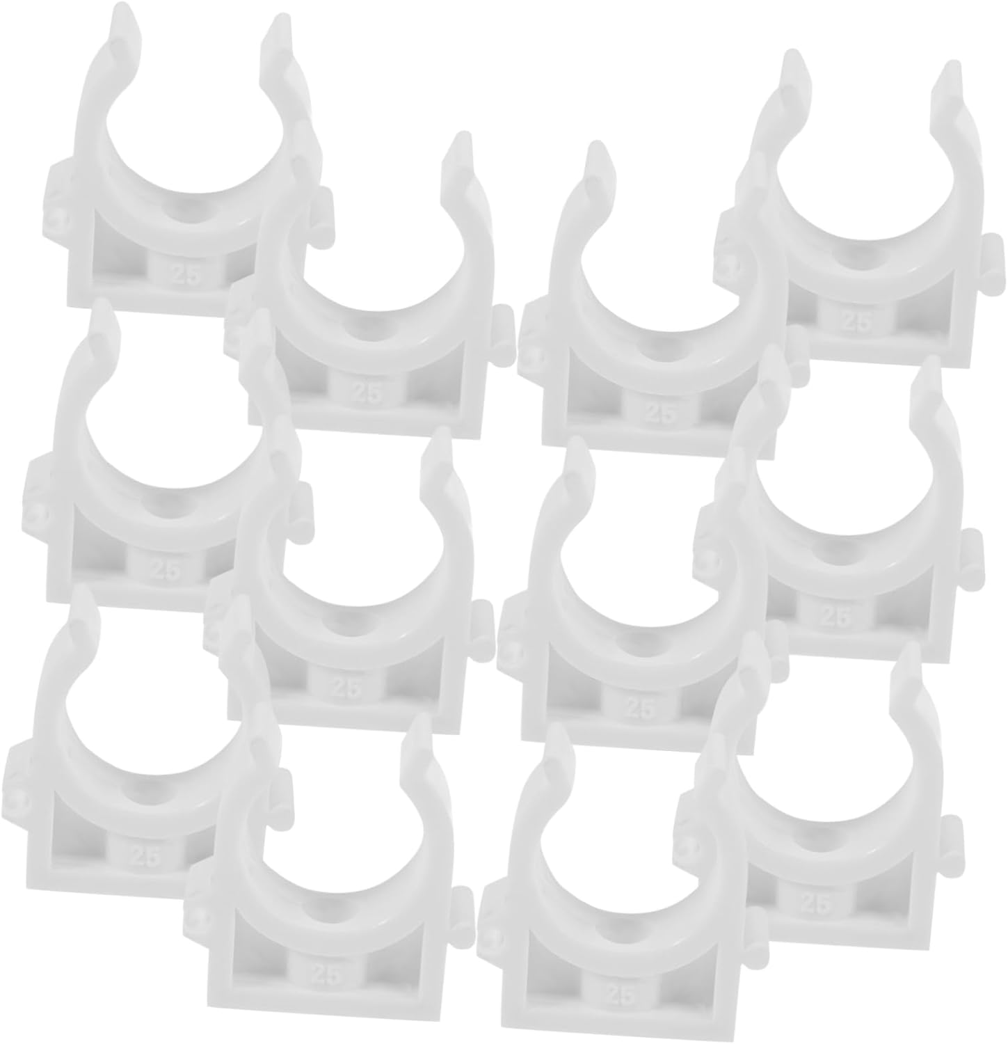 OUNONA 120pcs Pvc Pipe Clamps Hose Support Brackets for Water Pipes and Hoses Easy to Install Tubing Buckles and Versatile for Home and Industry