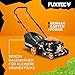 FUXTEC 3in1 Benzinrasenmäher FX-RM4346, 42cm Schnittbreite, 4-Takt Hinterantrieb, Heckauswurf, kugelgelagerte Big Wheel Räder, 40L Grasfangkorb