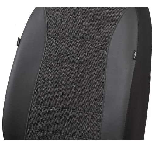 PIC AUTO Capas de assento de carro para bancos dianteiros, capas de assento pretas para carros, conj