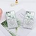 DAKORIE Galaxy Z Flip 7 Case Glitter Love Paw Mirror Flip Protective Cover for Samsung Galaxy Z Flip 7 2025 5G for Women Girl - Love