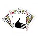 Reach Out Gesture Outline Pattern Poker Playing Magic Card Fun Brettspiel