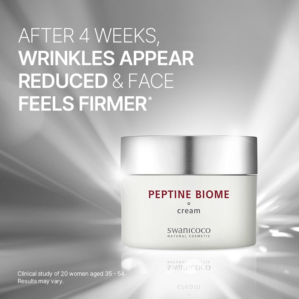 SWANICOCO Peptide Biome Night Cream Deep Moisturizer Anti Aging Skin Firmness Barrier Repair Care with Copper Peptide, Hyaluronic Acid, Niacinamide Korean Skincare, Barrier Repair 50ml 1.7 Fl Oz