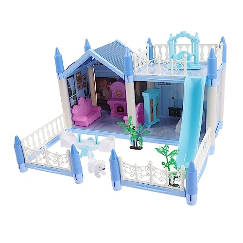 HONITANO 1juego Kit De Casa De Muñecas Miniatura para Niñas Puzzle Educativo Villa De Ensueño para Cumpleaños y Navidad Juguete Interactivo para Desarrollar Habilidades Creativas y