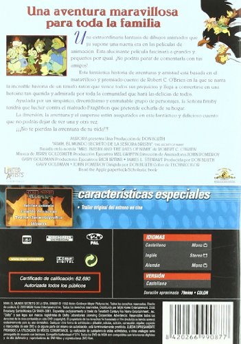 Nimh: El Mundo Secreto De La Sra. Brisby [DVD]