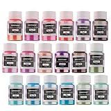 NODDWAY Metallic Color Shift Pigment Powder 18 Colors Pearl Fine Mica Powder, Epoxy Resin Dye for...