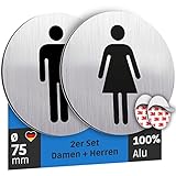 türschild wc ✔️ KINDERLEICHTE MONTAGE UND BOMBENFESTER HALT - Ohne Bohren, ohne Stress. Einfach das WC Schild für Damen und Herren mit dem 3M Tape Selbstklebend fixieren. Fertig
