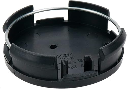 Miniatura 4 de Modengzhe Tapas centrales de rueda de 2.441 in, cubiertas centrales de repuesto de 2.480 in a orejeta (negro y plateado), 4 unidades